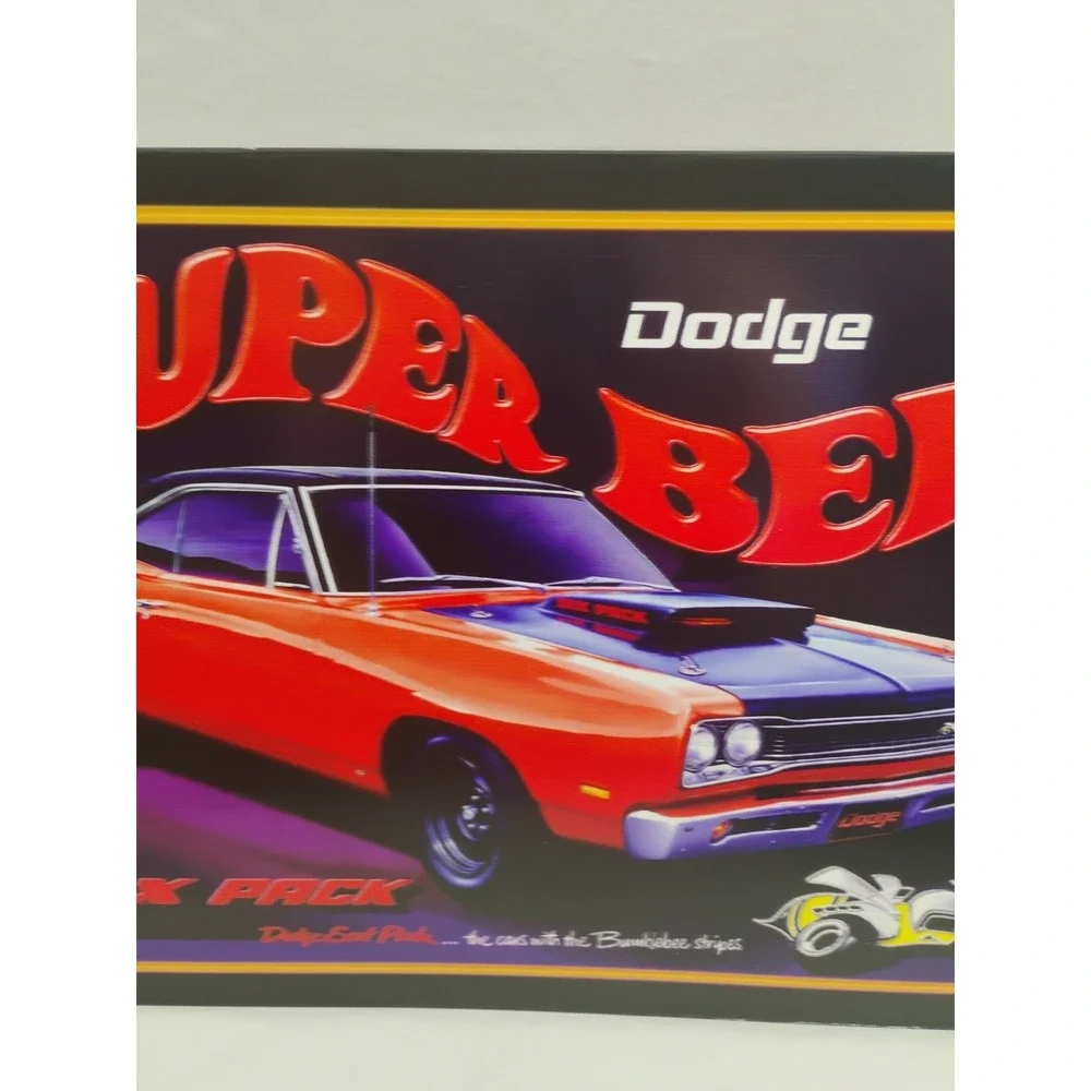 Dodge Super Bee Six Pack Metal Sign Man Cave Room Decor Classic 17 x 12.75 in